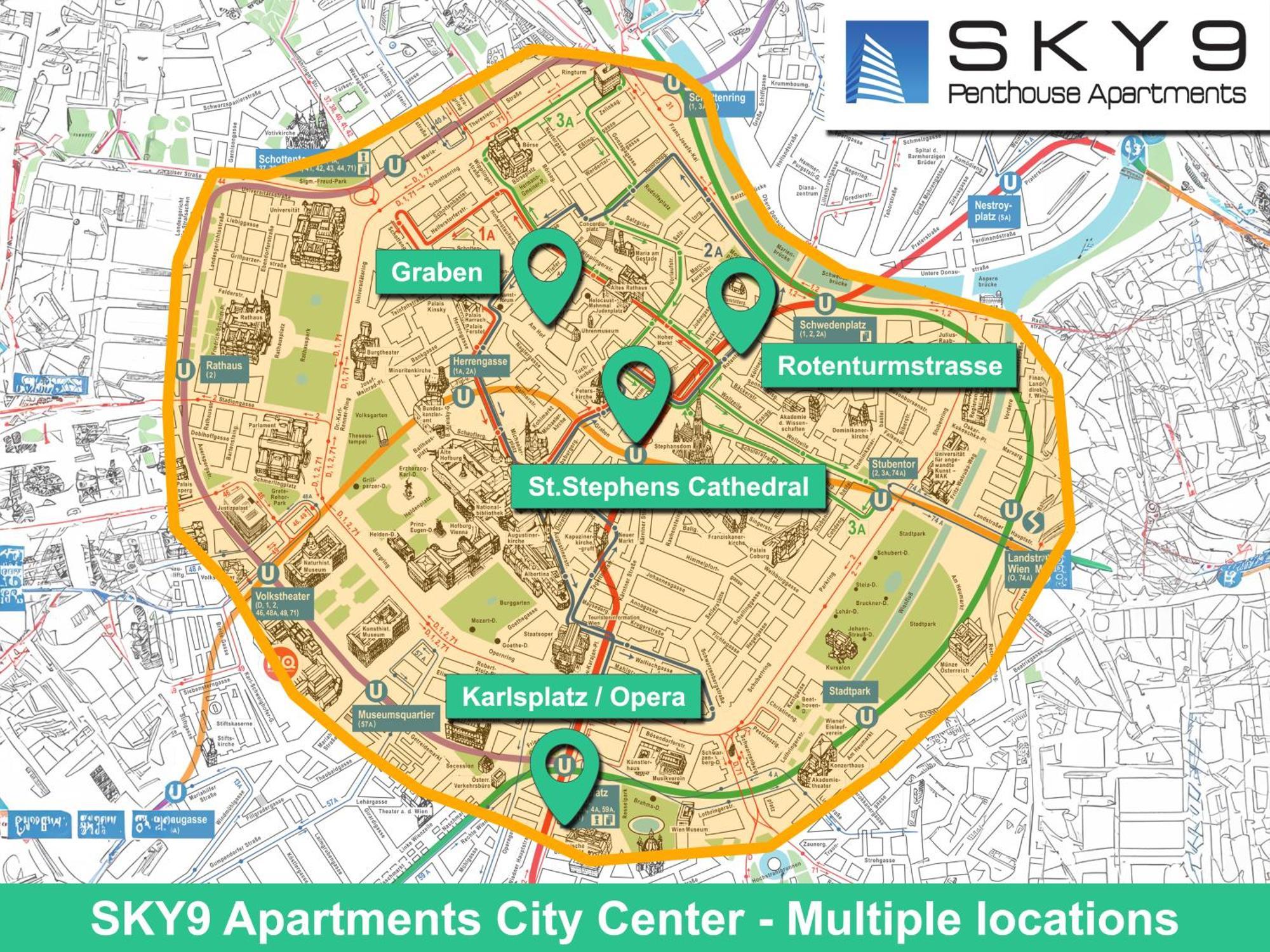 Sky9 Apartments City Center Viena Exterior foto